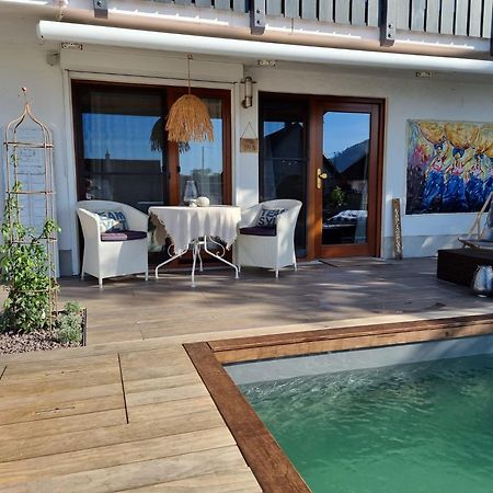 VIP Studio 22 mit Freisitz Terrasse, Kaminofen, Sauna Neuffen Exterior foto