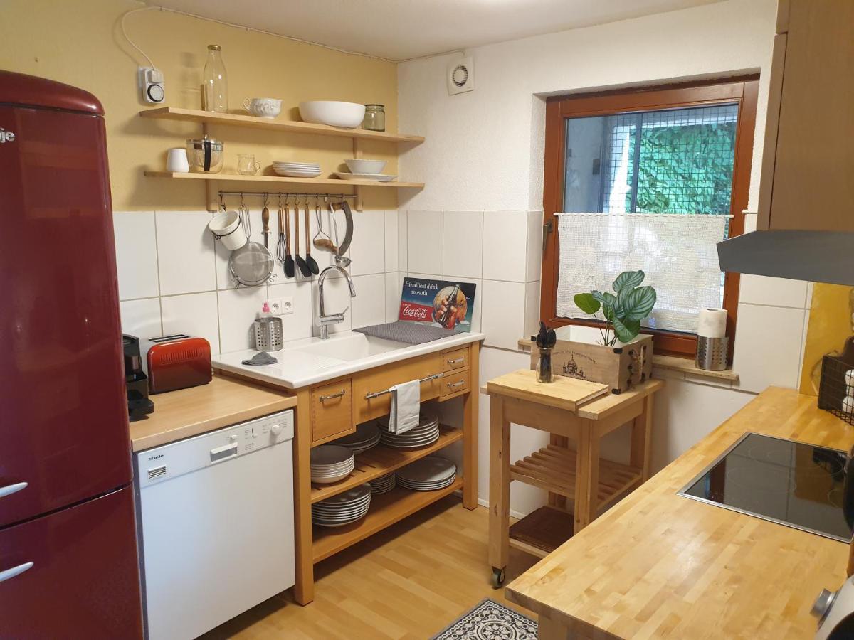 VIP Studio 22 mit Freisitz Terrasse, Kaminofen, Sauna Neuffen Exterior foto